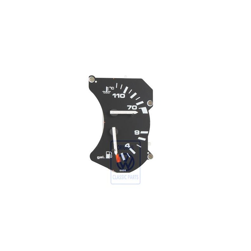 Genuine VW Fuel Gauge And Coolant Temperature Display - 867919045C