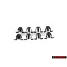 8x Genuine VW Clip - 535858098