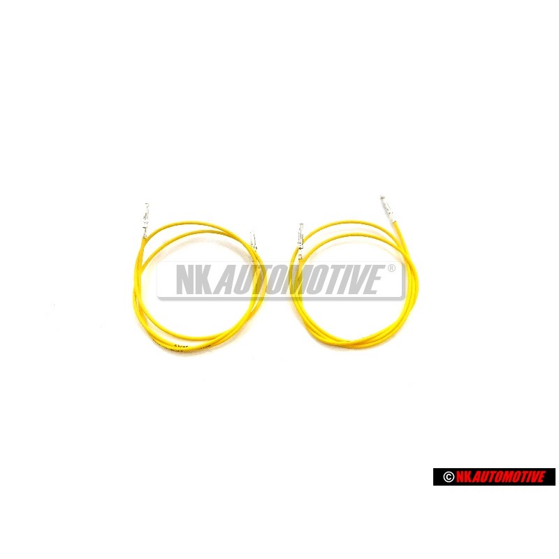 2x Genuine VW 1 Set Single Wires Each With 2 Contacts - 000979108