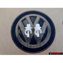 2x Genuine VW Bonnet Stay Support Rod Holder Clip - 357823397