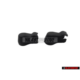 2x Genuine VW Wiper Arm Nut Cover Cap Black - 867955435