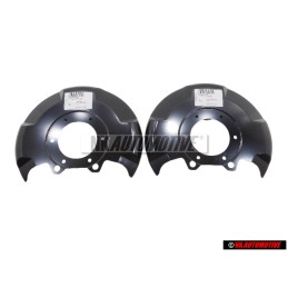 2x Genuine VW Front Brake Disc Cover Back Plate Splash Shield - 171615311