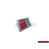 Genuine Audi S-LINE Steering Wheel Badge Emblem Chrome Red - 4A0419685B