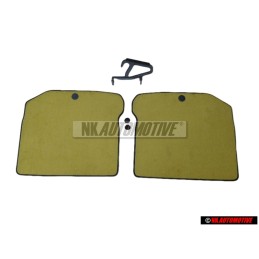 Genuine VW 1 Set Footmats (Textile) Yellow - 1J0061226EAGRG