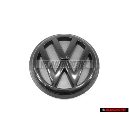 Genuine VW Rear Hatch Trunk Boot Badge Emblem Black - 1H6853630C 01C