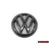Genuine VW Rear Hatch Trunk Boot Badge Emblem Black - 1H6853630C 01C