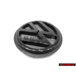 Genuine VW Rear Hatch Trunk Boot Badge Emblem Black - 1H6853630C 01C
