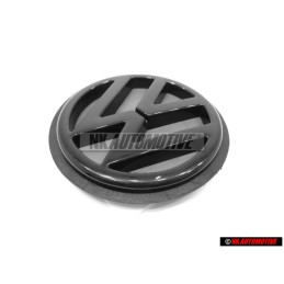 Genuine VW Rear Hatch Trunk Boot Badge Emblem Black - 1H6853630C 01C