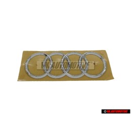 Genuine Audi Rings Rear Boot Badge Emblem Chrome - 4F0853742C 2ZZ
