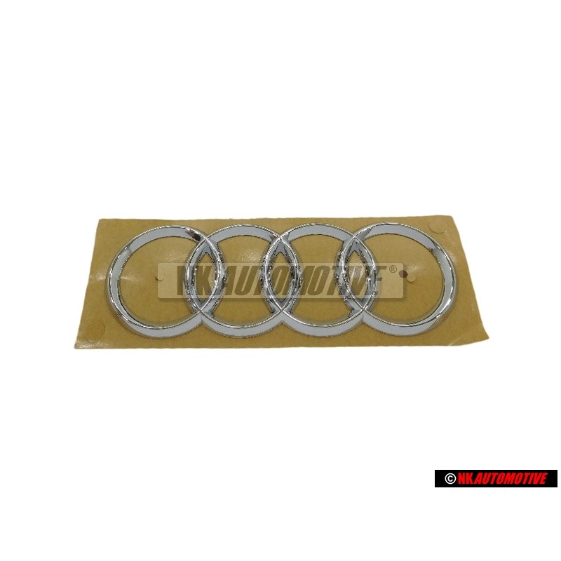 Genuine Audi Rings Rear Boot Badge Emblem Chrome - 4F0853742C 2ZZ