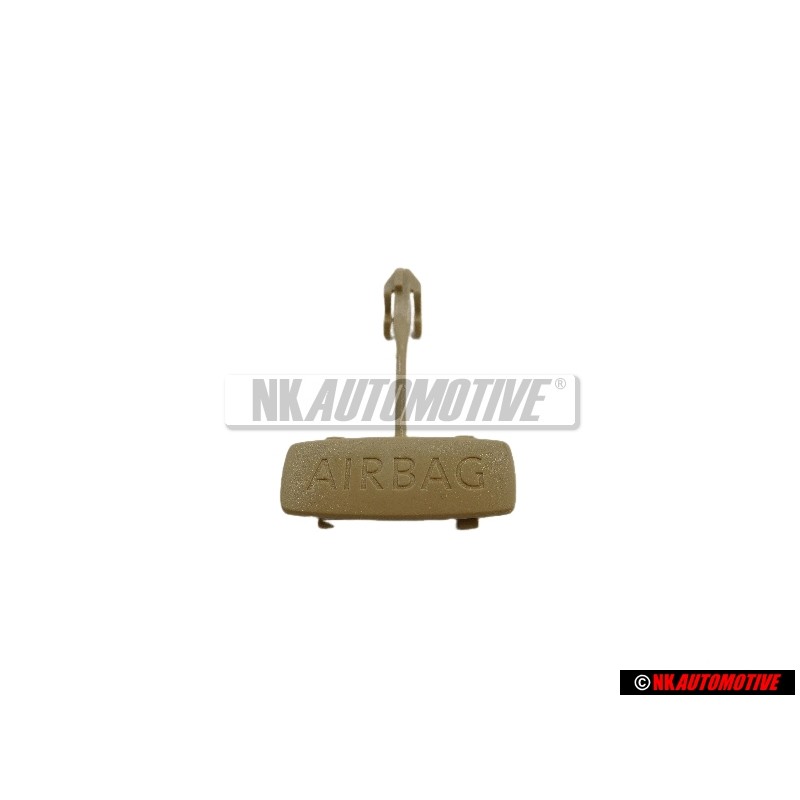 Genuine VW Trim With Emblem Pure Beige - 1K5853437 7G8