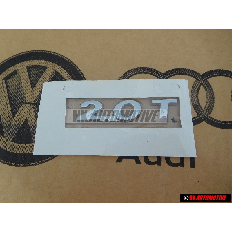 Genuine VW 2.0 T Rear Boot Badge Emblem Chrome - 3C8853675A 739