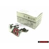 Genuine VW V6 Front Grill Badge Emblem Chrome Red - 1J6853679E GQF