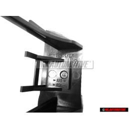 Genuine VW V6 Front Grill Badge Emblem Chrome Red - 1J6853679E GQF