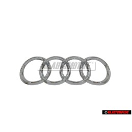 Genuine Audi Rings Rear Boot Badge Emblem Chrome - 8T8853742 2ZZ