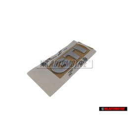 Genuine VW GTI Rear Trunk Boot Badge Emblem Chrome - 1J0853675B 739