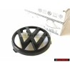 Genuine VW Front Grill Badge Emblem Black - 325853601 HE1