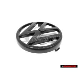 Genuine VW Front Grill Badge Emblem Black - 325853601 HE1