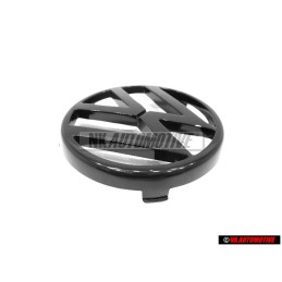 Genuine VW Front Grill Badge Emblem Black - 325853601 HE1