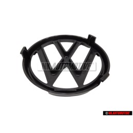 Genuine VW Front Grill Badge Emblem Black - 325853601 HE1