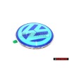 Genuine VW Rear Boot Hatch Trunk Boot Badge Emblem Chrome Blue - 1C0853630L 39A