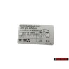 Genuine VW Data Plate For Tyre Pressure - 3C0010456