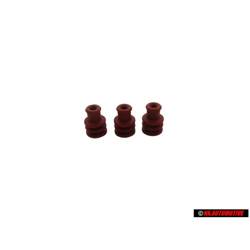 3x Genuine VW Single Wiring Seal - 357972741A
