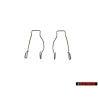 2x Genuine VW Headlight Halogen Bulb Carrier Retaining Spring - 191941160A