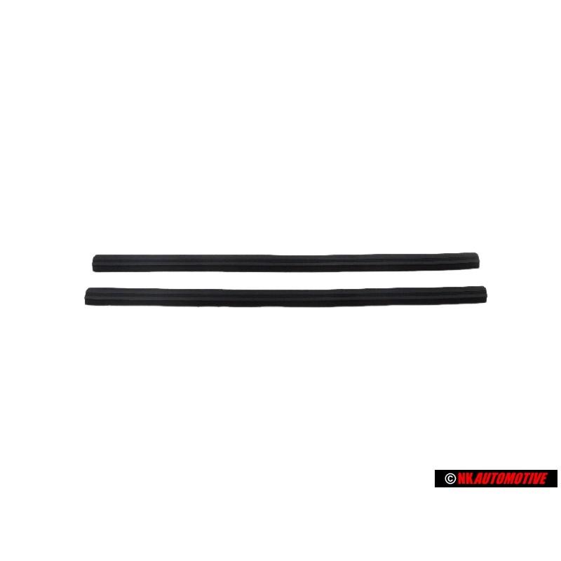 2x Genuine VW Rear Lower Window Guide Seal - 533837443