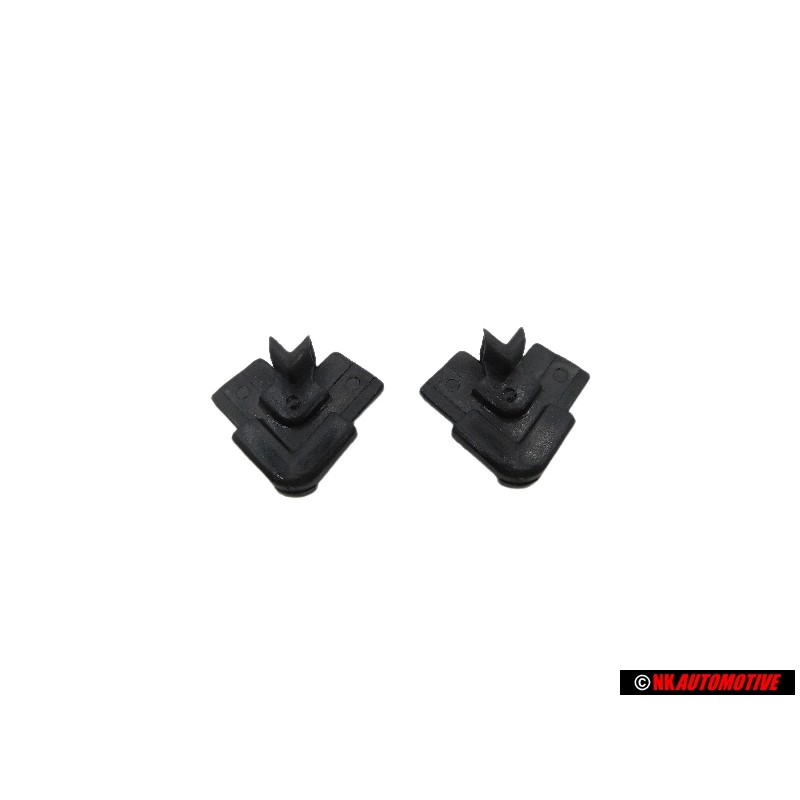 2x Genuine Audi Corner Section Moulding For Door Window - 855853339B