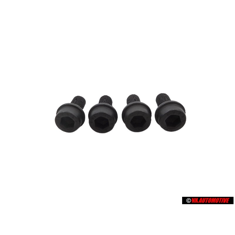 4x Genuine VW Caliper Carrier to Stub Axle Socket Head Bolt - N 90729401
