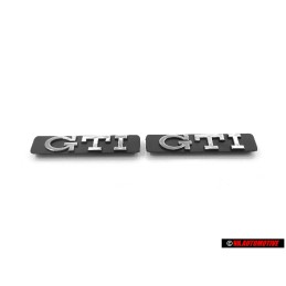 2x Genuine VW Golf MK3 GTI Side Badge Emblem Chrome - 1H6853714C Z10