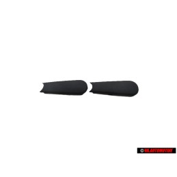 2x Genuine VW Window Winder Crank Handle Black Cover - 191837575 01C