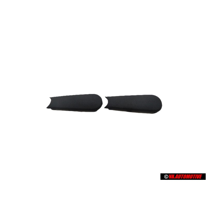 2x Genuine VW Window Winder Crank Handle Black Cover - 191837575 01C