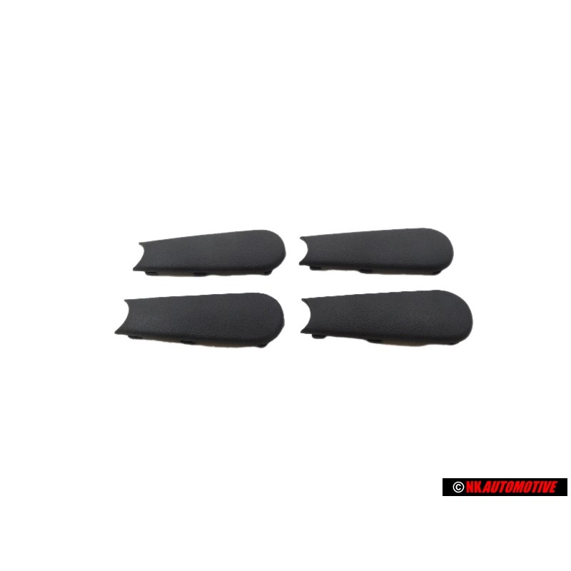 4x Genuine VW Window Winder Crank Handle Black Cover - 191837575 01C