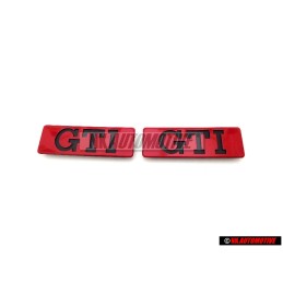 2x Genuine VW GTI Side Badge Emblem Red - 191853714