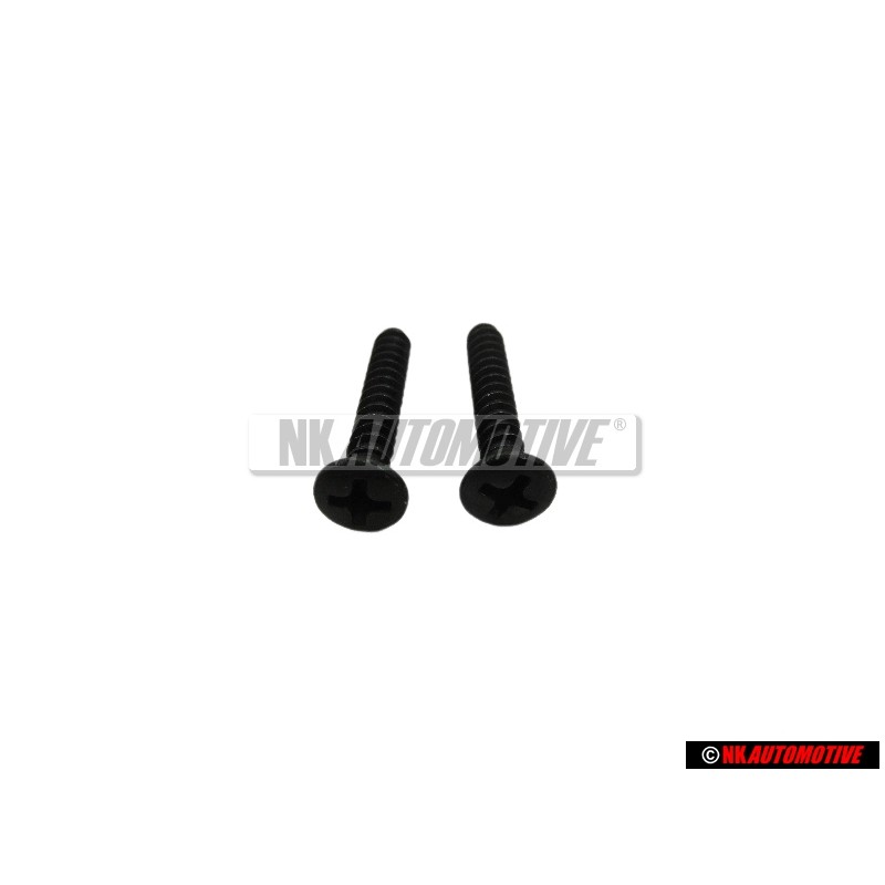 2x Genuine VW Oval Hd. Csk. Self-Tapp. 