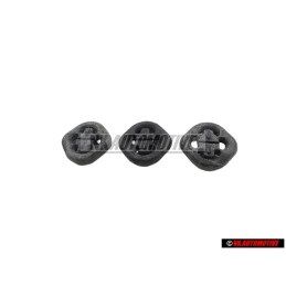 3x Genuine VW 4 Way Exhaust Rubber Retainer Mount Hanger - 191253147B