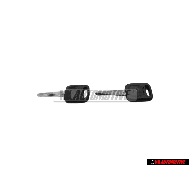 2x Genuine Audi Main Key Satin Black - 443837220C 01C