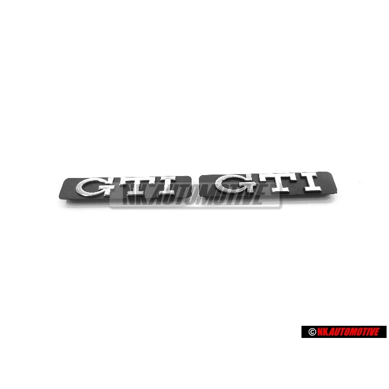 2x Genuine VW GTI Side Badge Emblem Chrome - 1H6853714 GX2