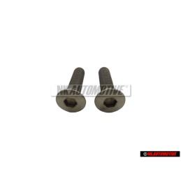 2x Genuine VW Oval Head Countersunk Bolt M8x32 - N 0214163