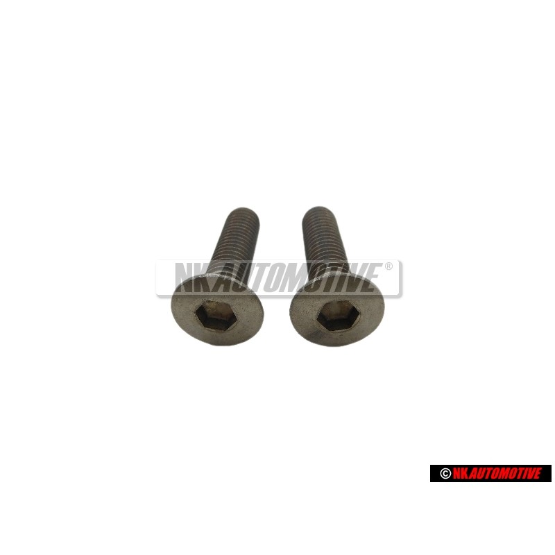 2x Genuine VW Oval Head Countersunk Bolt M8x32 - N 0214163