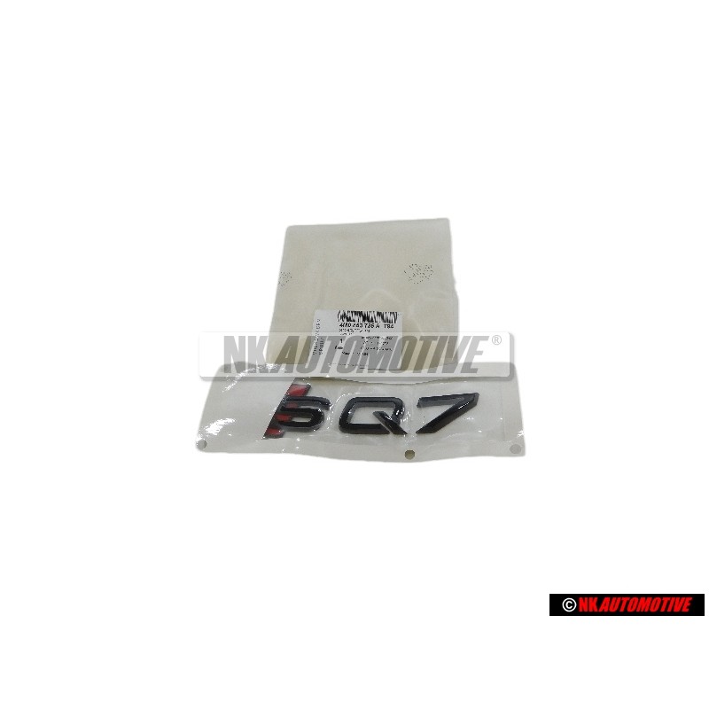 Genuine Audi SQ7 Rear Boot Badge Emblem Black Red - 4M0853735A T94