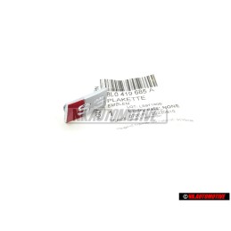 Genuine Audi S3 Steering Wheel Badge Chrome Red - 8L0419685A