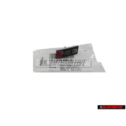 Genuine Audi RS3 Steering Wheel Badge Black Chrome Red - 8V0419685B