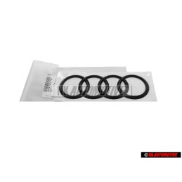 Genuine Audi Rings Rear Boot Badge Emblem Black - 8V4853742A T94