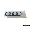 Genuine Audi Rings Rear Boot Badge Emblem Black - 4M0853742D T94