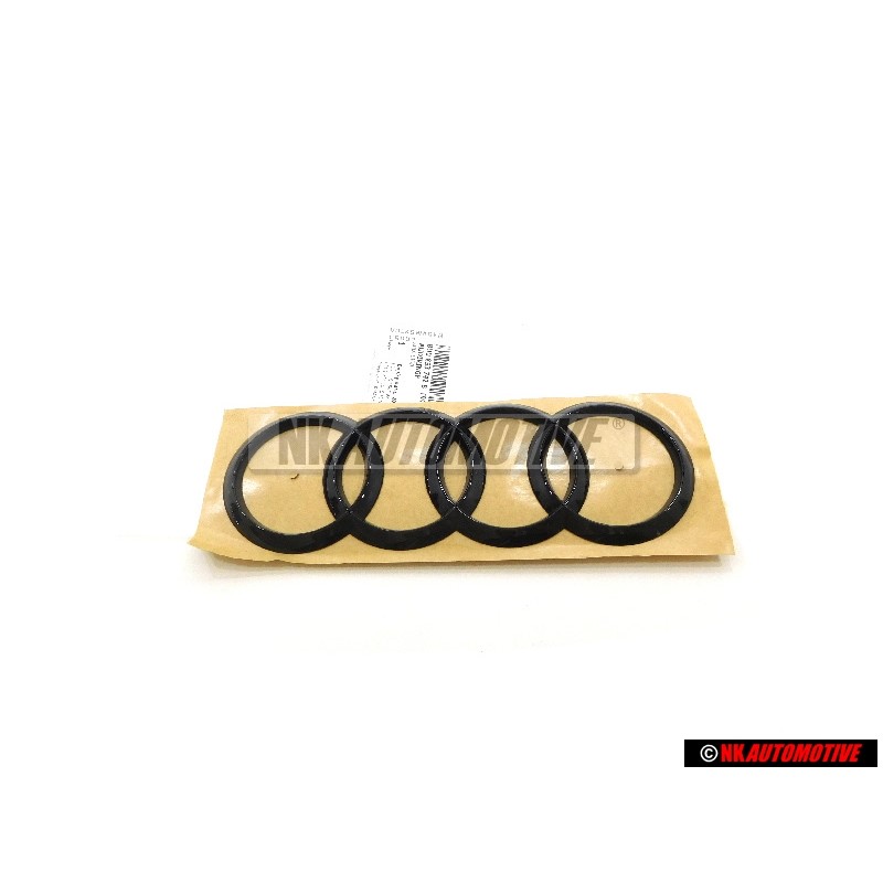 Genuine Audi Rings Rear Boot Badge Emblem Black - 8U0853742B T94