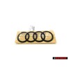Genuine Audi Rings Rear Boot Badge Emblem Black - 8U0853742B T94