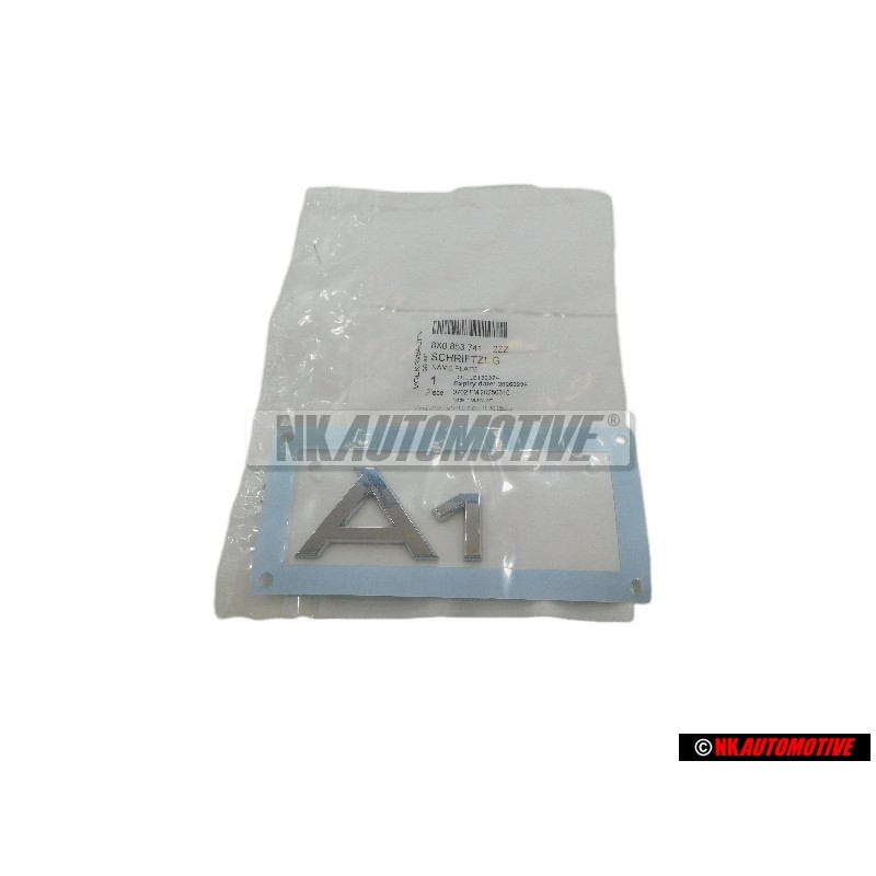 Genuine Audi A1 Rear Boot Badge Emblem Chrome - 8X0853741 2ZZ